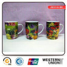 Fruta Impressão Porcelana Caneca para Uso Doméstico